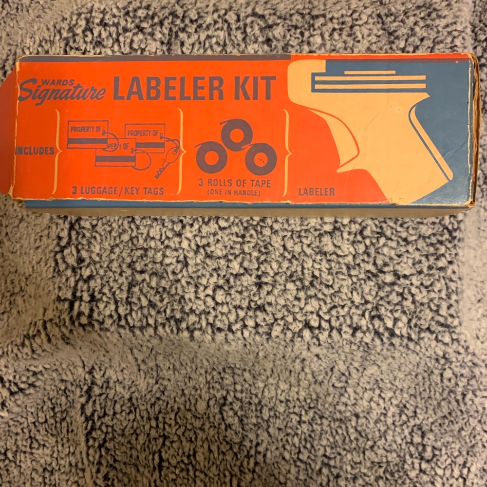Vintage Wards Signature Labeler Kit